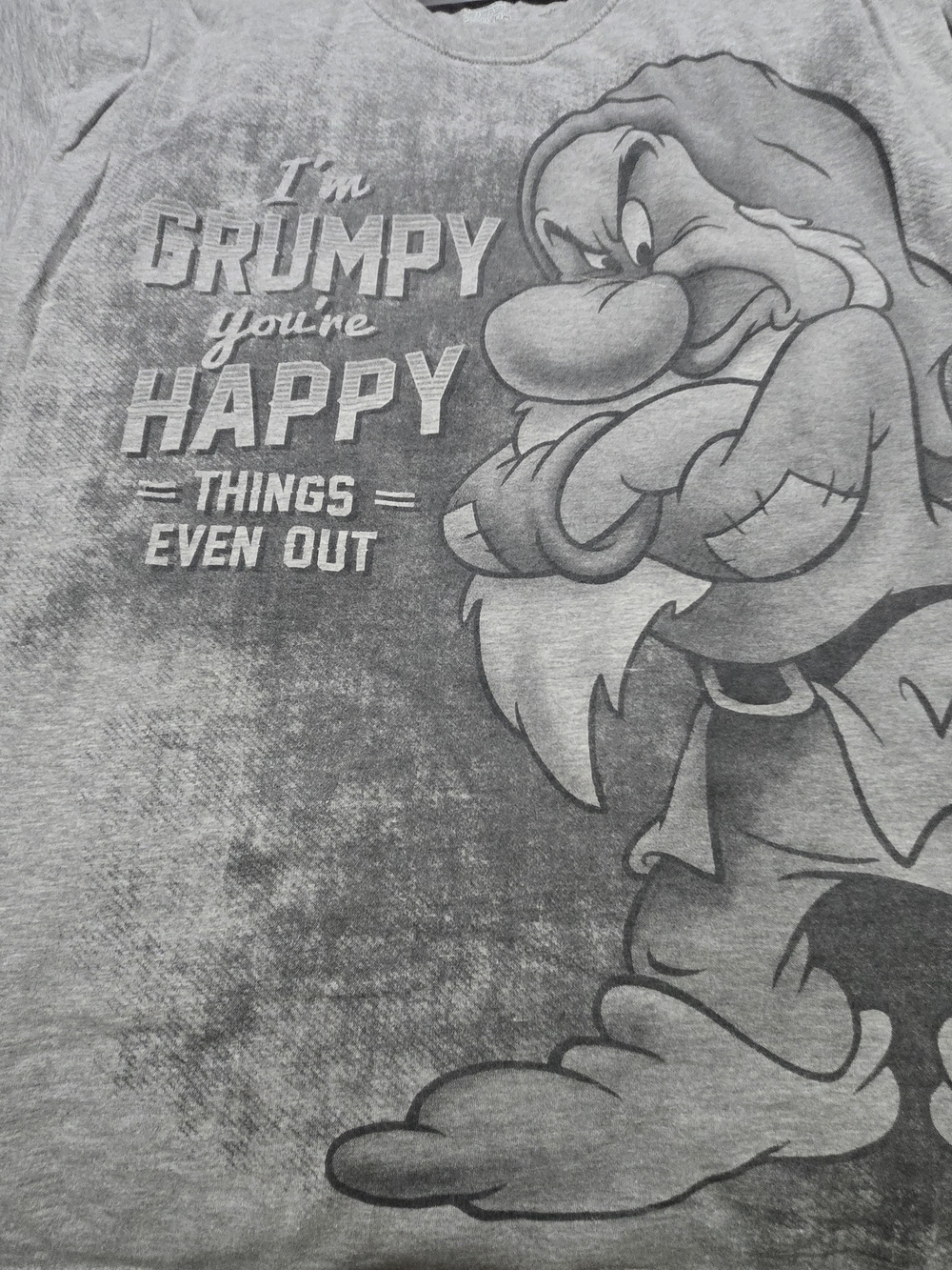 Mens Gray Short Sleeve Beefy-Tee